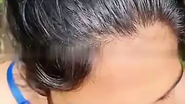 Cute girl outdoor blowjob and sex with boyfriend