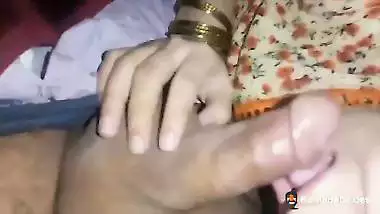 Bhabhi’s secret midnight desi blowjob to her Devar