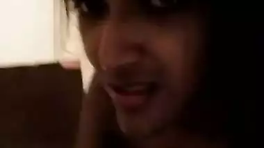 Desi cute teen girl sucking lover cock