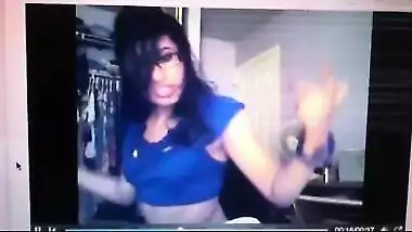 Indian GF teases with barely and clothes
