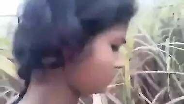 Indian college couple outdoor fucking in jungle