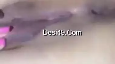 XXX model of Indian origin teases men gently massaging boobs