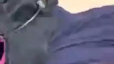 Cat eyes girls boobs show to lover on video call