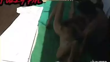 Indian hot couple romance in room