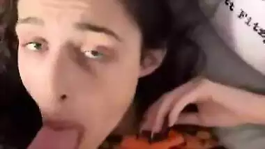 Babe taking long dick