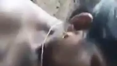 Desi Village Aunty sucking dick